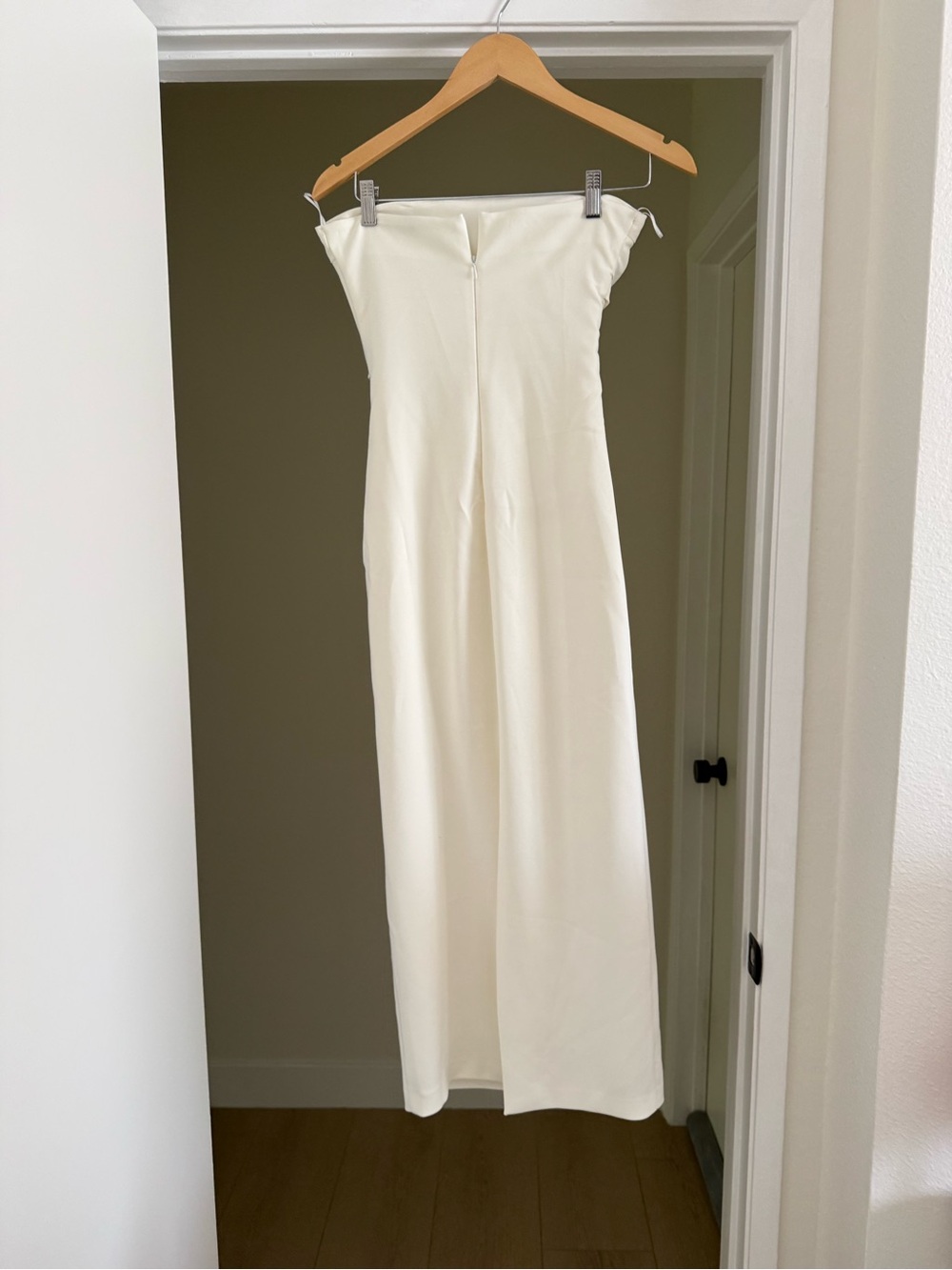 Zara Strapless White Dress - Picture 3 of 8